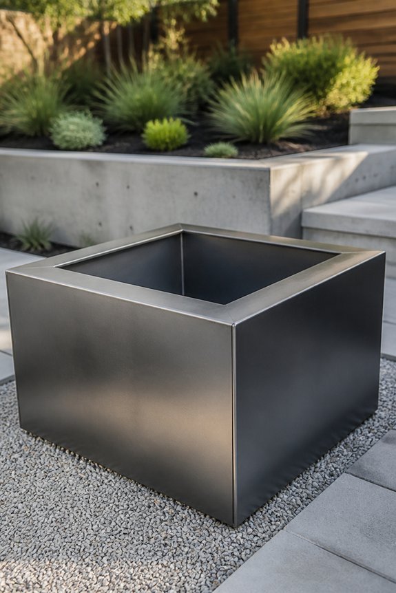 modern functional steel firepits