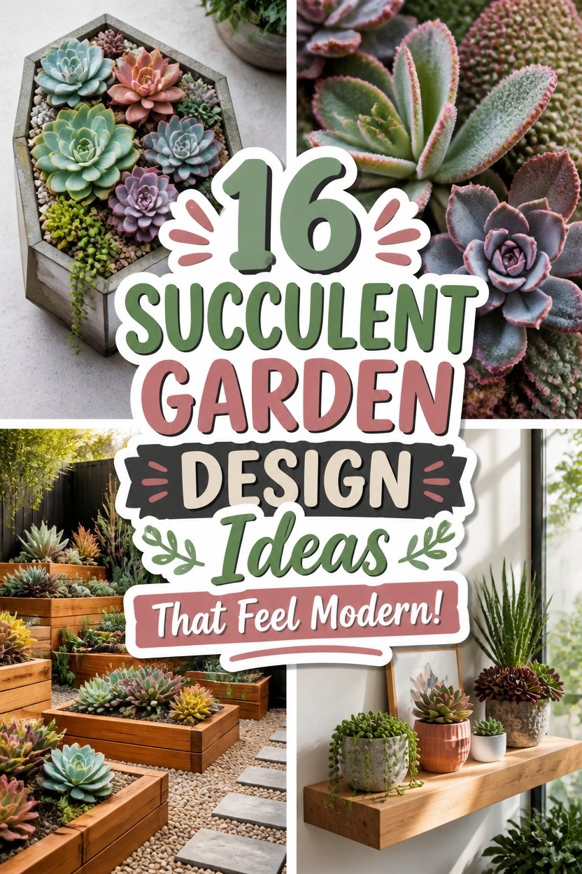 16 SUCCULENT GARDEN DESIGN Ideas That Feel Modern!