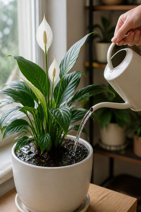 moisture balance for peace lilies