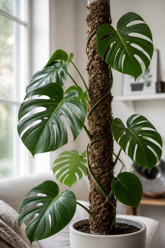 monstera climbing support needed