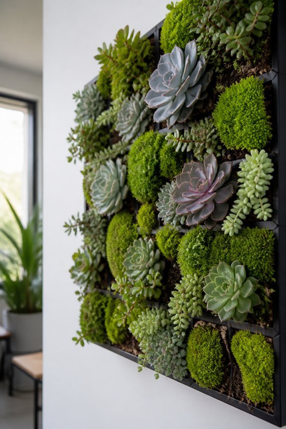 moss succulent wall harmony
