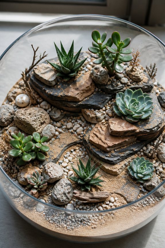 multi level desert terrariums