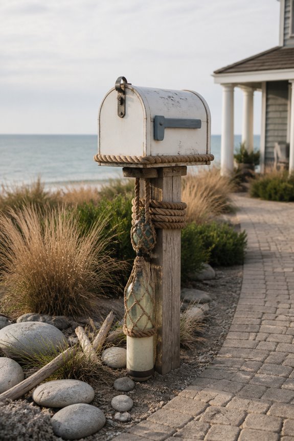 nautical themed welcoming entrance