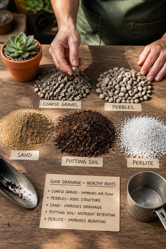 optimal drainage for succulents