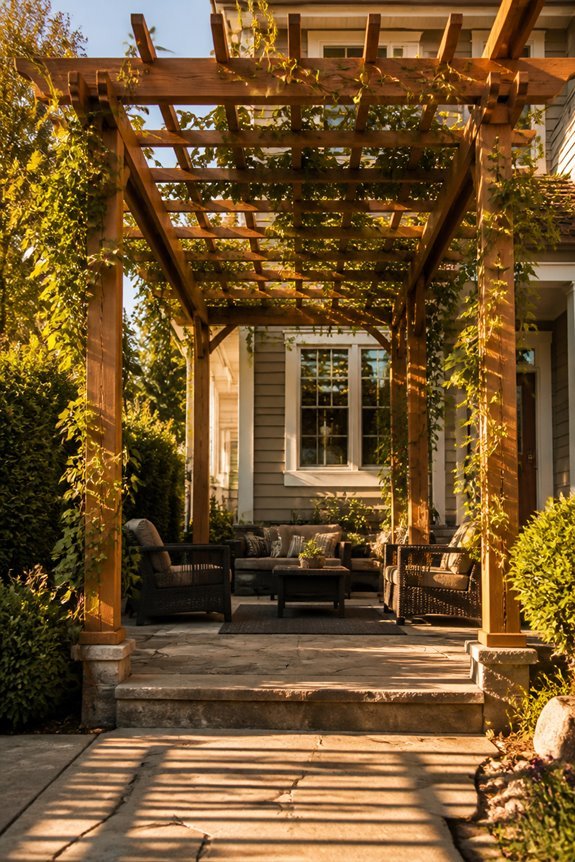 pergola trellises for shade