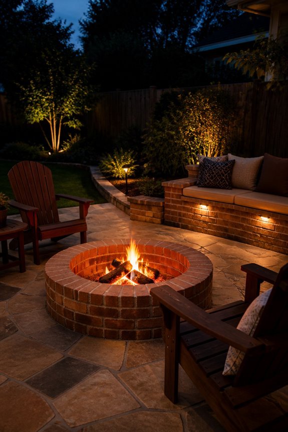 permanent rustic backyard centerpiece