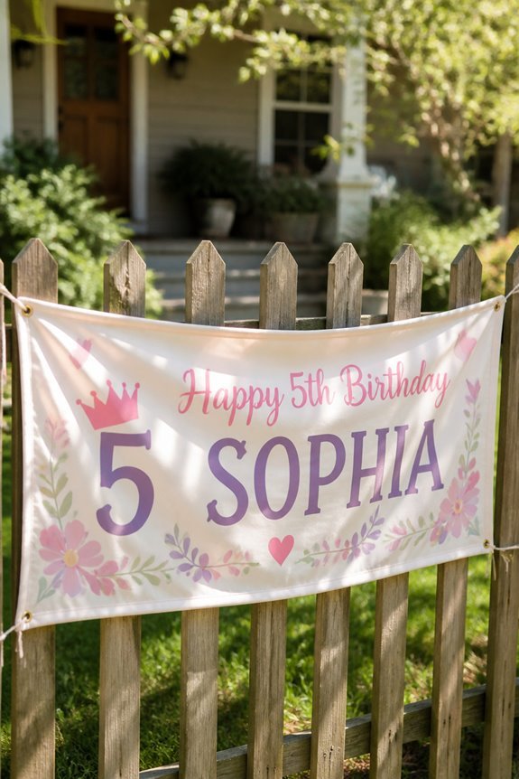 personalized fabric yard banners