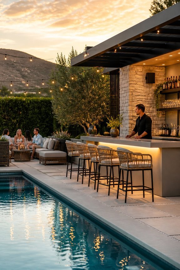 poolside bar with convenience