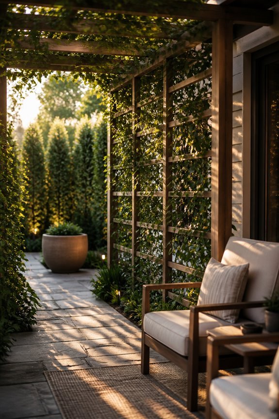 privacy screens and trellises