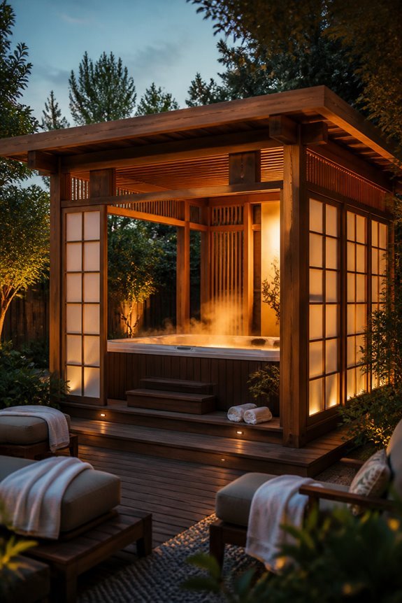 private hot tub retreat
