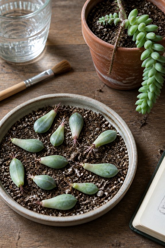 propagate donkey tail plants