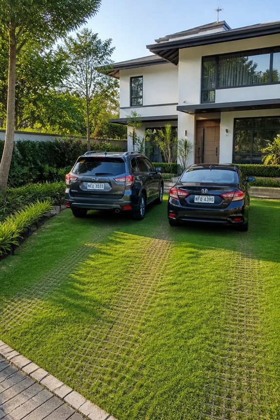 reinforced turf for parking