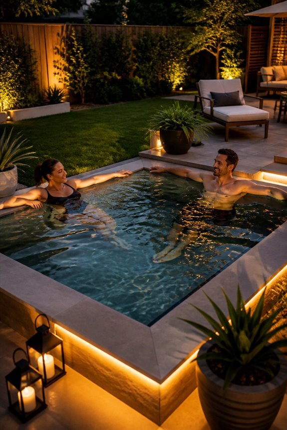 relaxing soaking pool experience