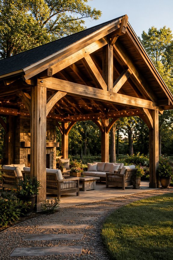 rustic timber frame ambiance