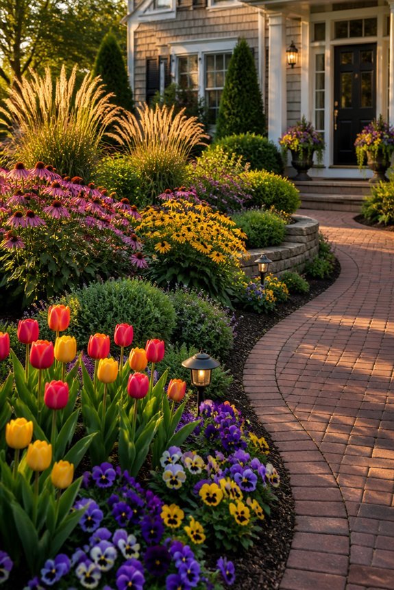 seasonal flowers for curb appeal