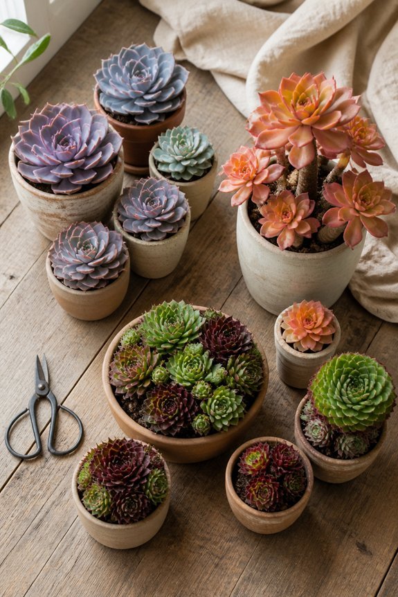 seasonal succulent plant rotation