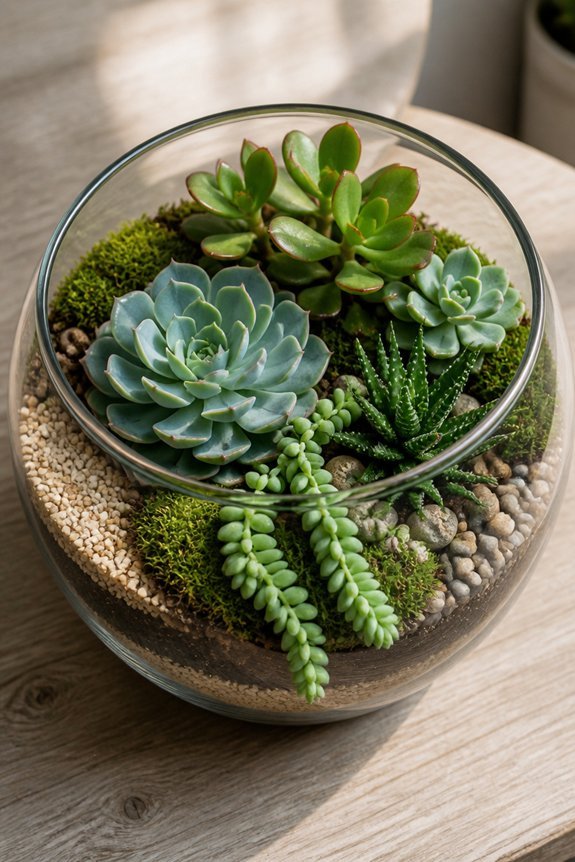 seasonal succulent terrarium decorations