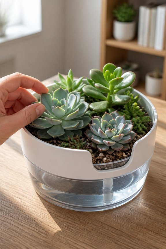 self watering succulent container benefits