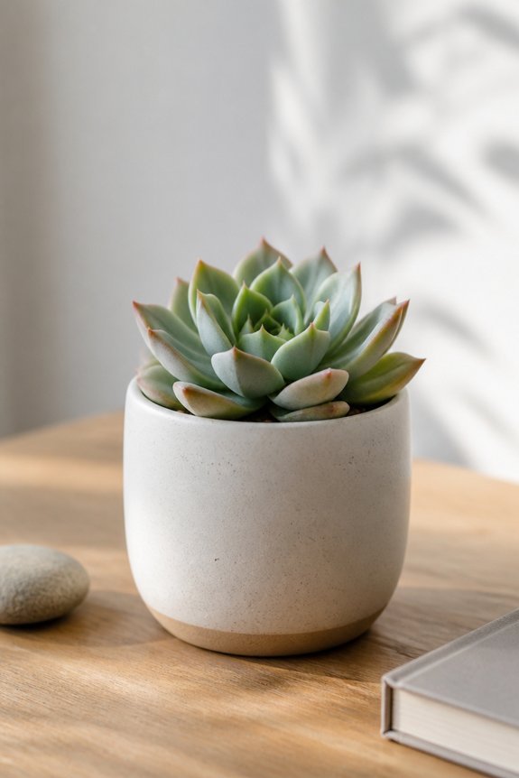 single succulent minimalist design