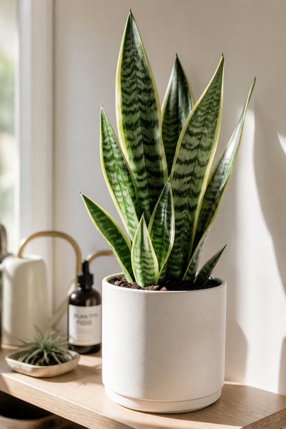 slow steady snake plant growth
