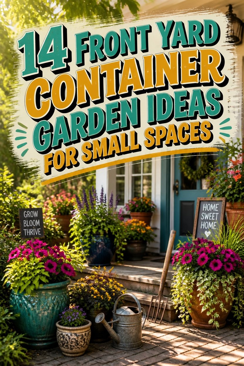 14 FRONT YARD CONTAINER GARDEN Ideas For Small Spaces!