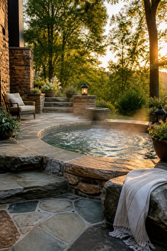 stone surrounds for relaxation