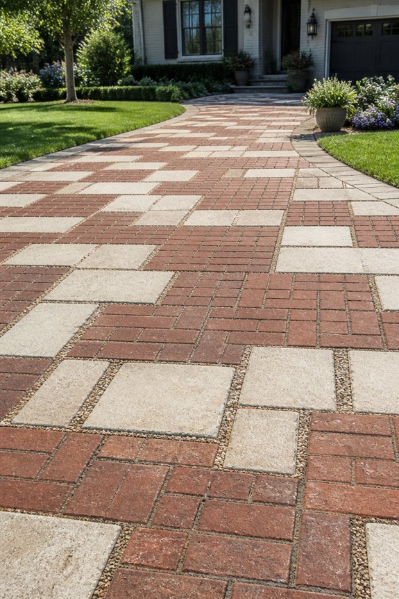 stylish permeable brick driveways