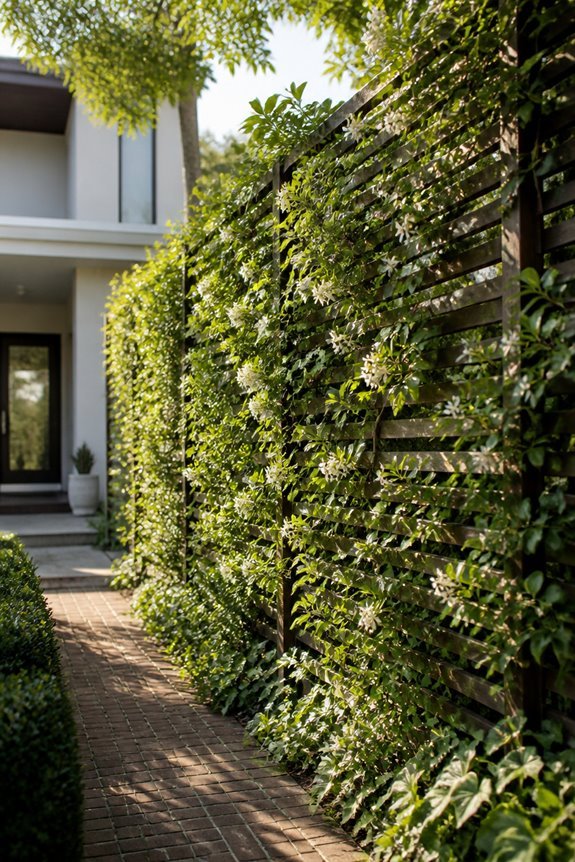 stylish privacy with trellises