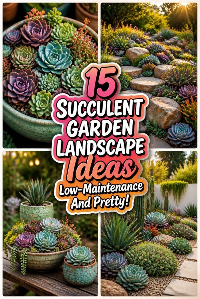 succulent garden landscape ideas