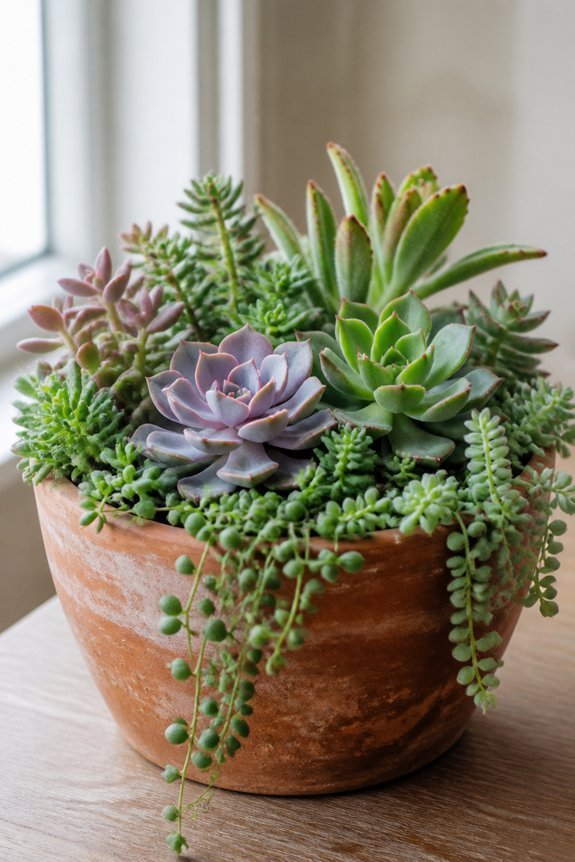 succulents thrive in terracotta