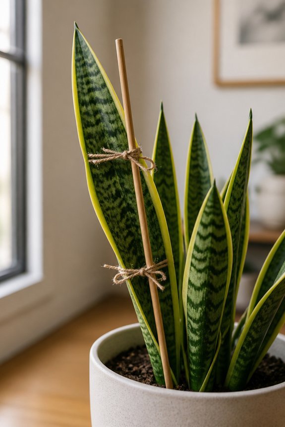 support sagging plant leaves
