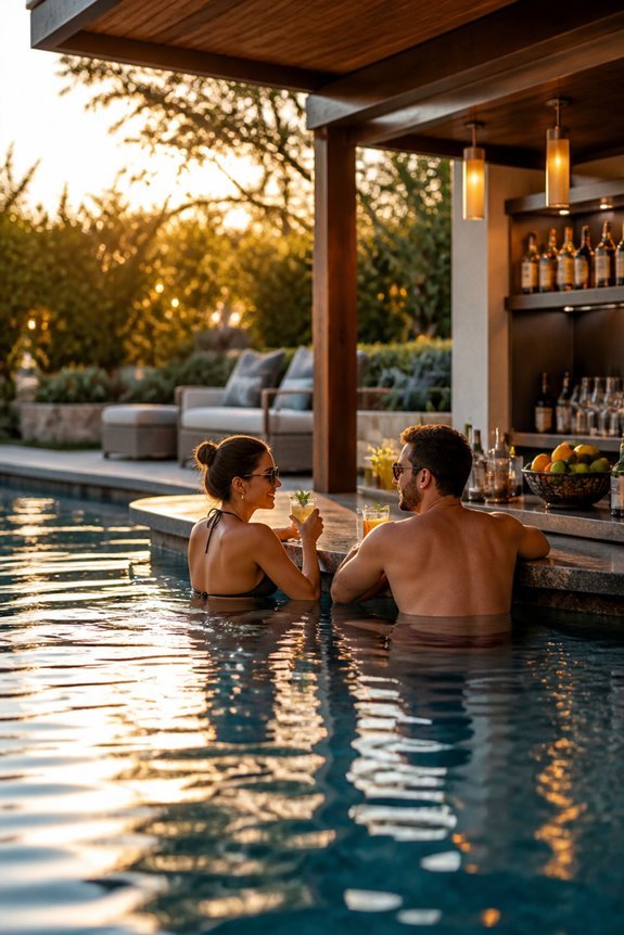 swim up bar pool convenience