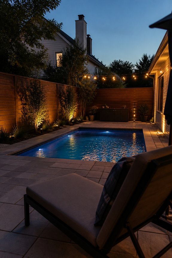 transformative evening pool lighting