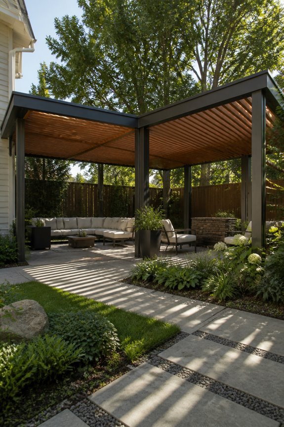 transforming awkward backyard corners
