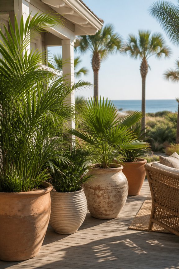 tropical palms for front yards