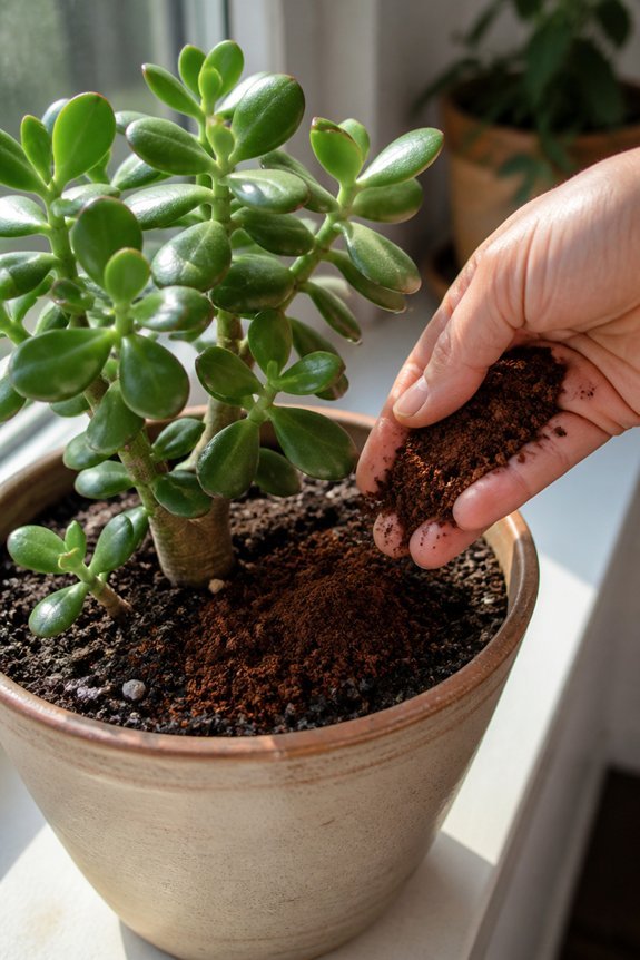 use coffee grounds carefully