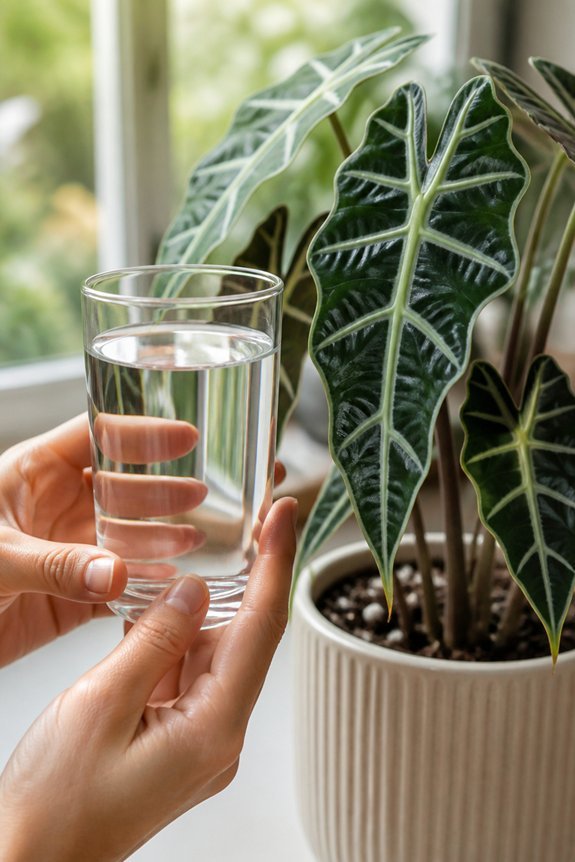 use distilled or rainwater