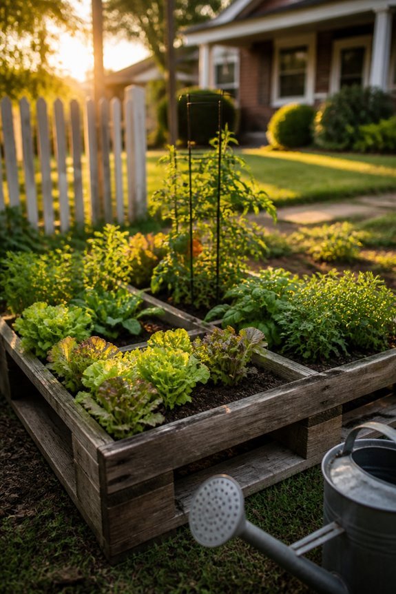 vertical garden from pallets