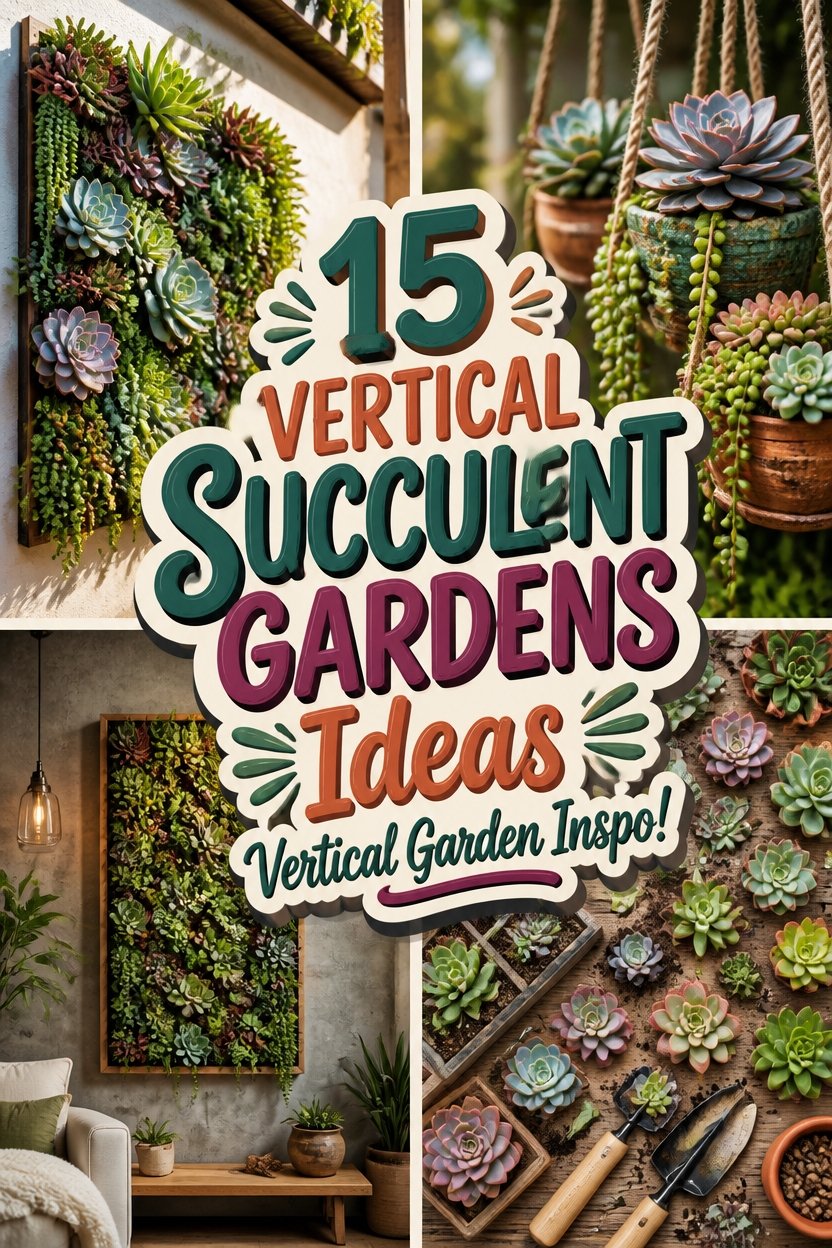 15 VERTICAL SUCCULENT GARDENS Ideas Vertical Garden Inspo!