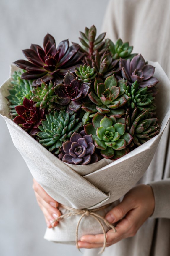vibrant color contrast bouquet