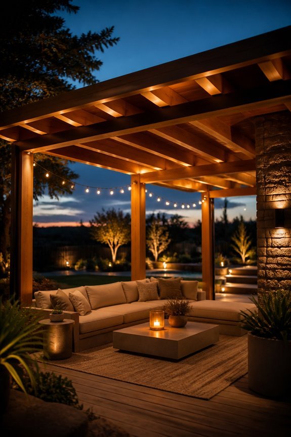 warm inviting ambient lighting