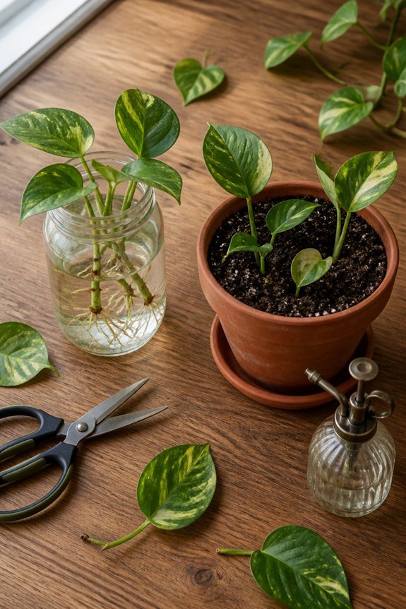 water or soil propagation