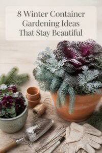 winter container gardening inspiration