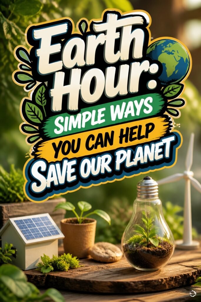Earth Hour Simple Ways You Can Help Save Our Plan