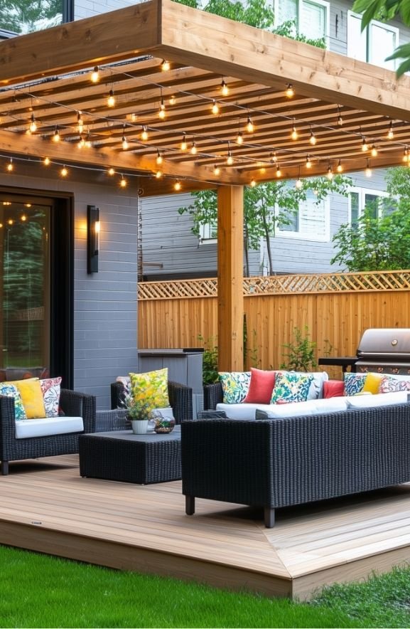 Pergola Dining Area for Entertaining