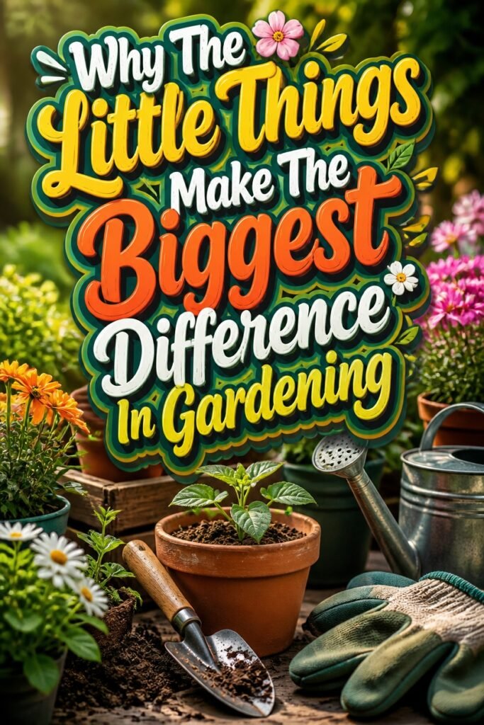 Why The Little Things Make The Biggest Difference In Gardening