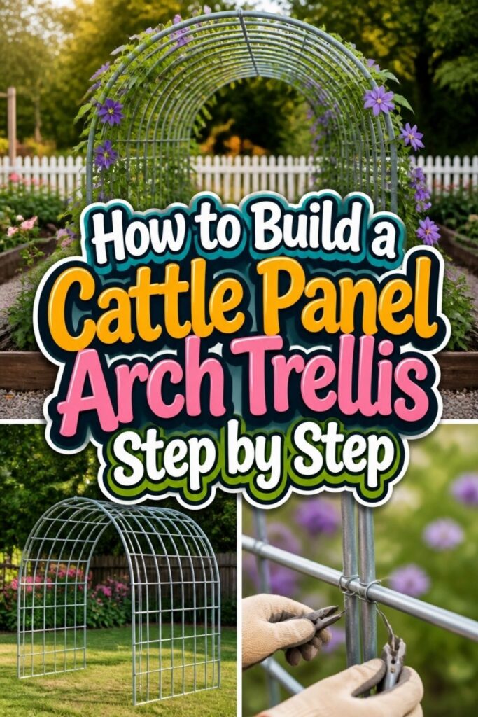 How to Build a Cattle Panel Arch Trellis Step by Step (1)