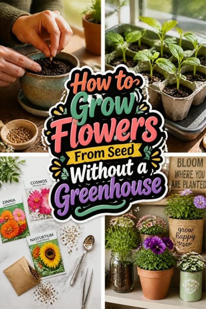 How to Grow Flowers From Seed Without a Greenhouse