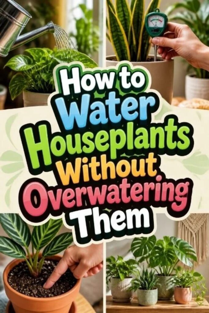 How to Water Houseplants Without Overwatering Them