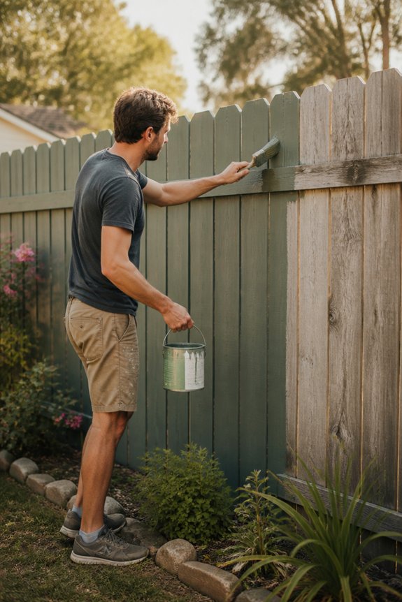 affordable fence repainting upgrade